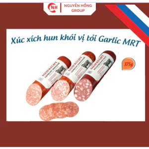 Xúc xích hun khói Garlic MRT 375g vị tỏi - Thực phẩm nhập khẩu Nga - Quà tặng dịp lễ, tết