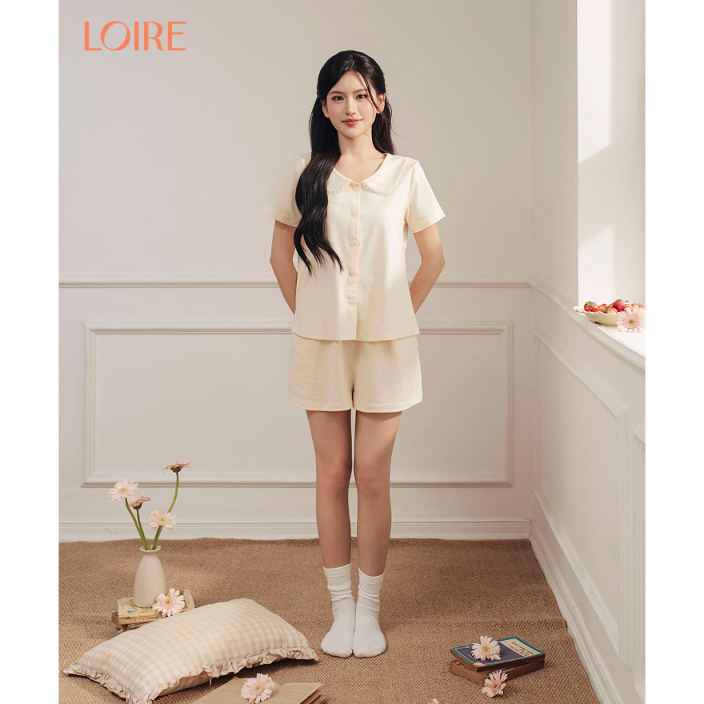 [Made to Ease]Bộ Mặc Nhà Aurie Loirechic FDMN260375 Dáng Trơn Chất Cotton