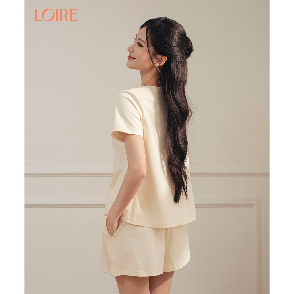 [Made to Ease]Bộ Mặc Nhà Aurie Loirechic FDMN260375 Dáng Trơn Chất Cotton