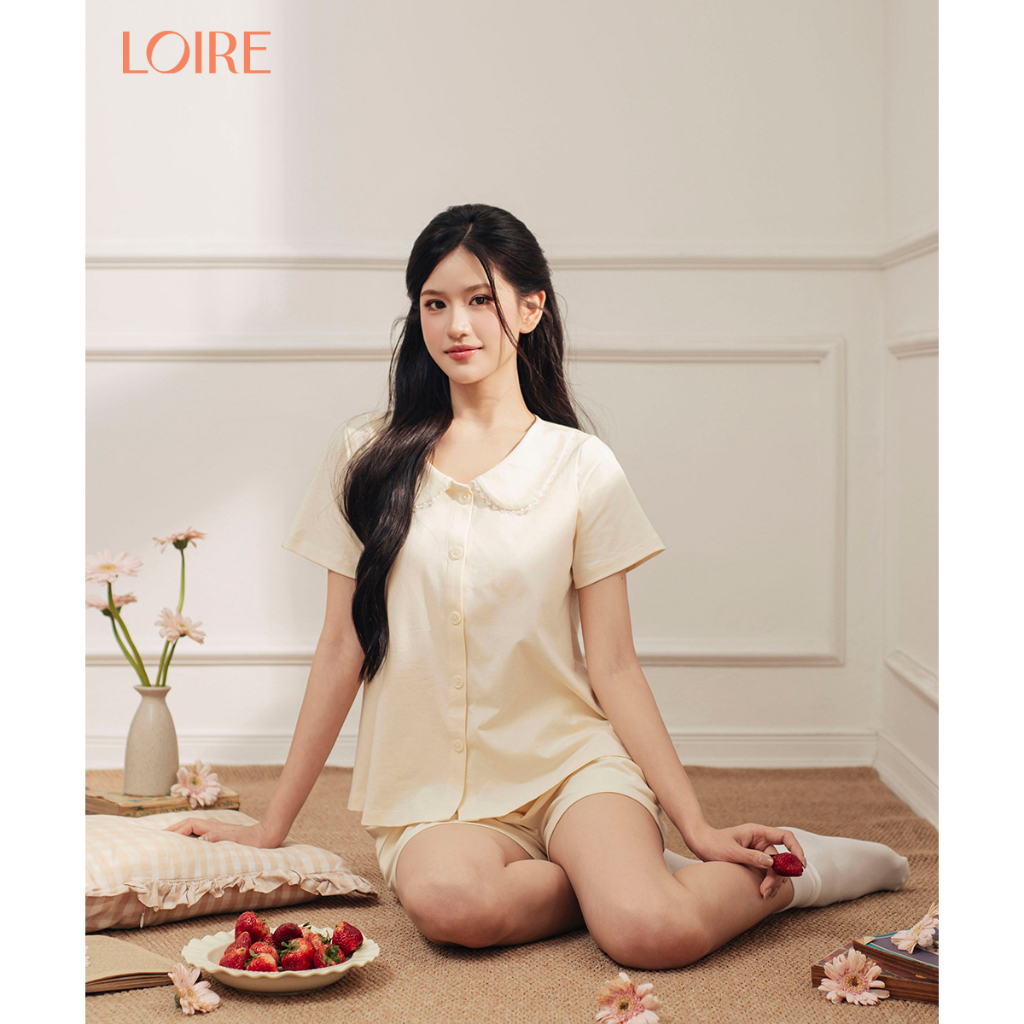 [Made to Ease]Bộ Mặc Nhà Aurie Loirechic FDMN260375 Dáng Trơn Chất Cotton