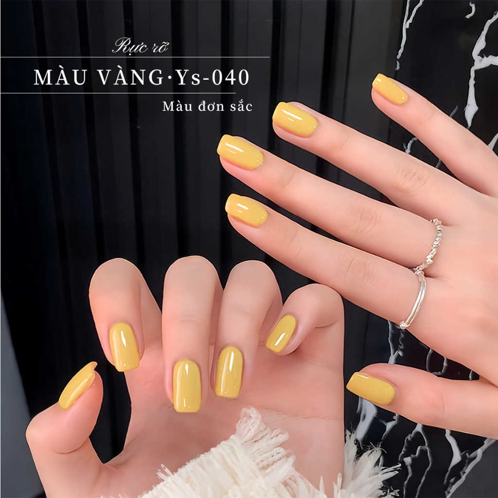 XEIJAYI 10ml - Sơn móng tay gel màu vàng ấm mới, bền màu, phù hợp mọi mùa