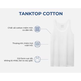 Áo Ba Lỗ Cotton Nam MENTORIS, Áo Lót Nam, Chất Liệu Mềm Mịn, Co Giãn Tốt, Thấm Hút Mồ Hôi Tốt MC02