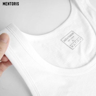 Áo Ba Lỗ Cotton Nam MENTORIS, Áo Lót Nam, Chất Liệu Mềm Mịn, Co Giãn Tốt, Thấm Hút Mồ Hôi Tốt MC02