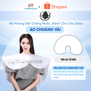 Áo Choàng Nhuộm Tóc Dùng 1 Lần 80x90cm – Vải Không Dệt Chống Nước, Dành Cho Cho Salon(1 Bịch 50 Cái)
