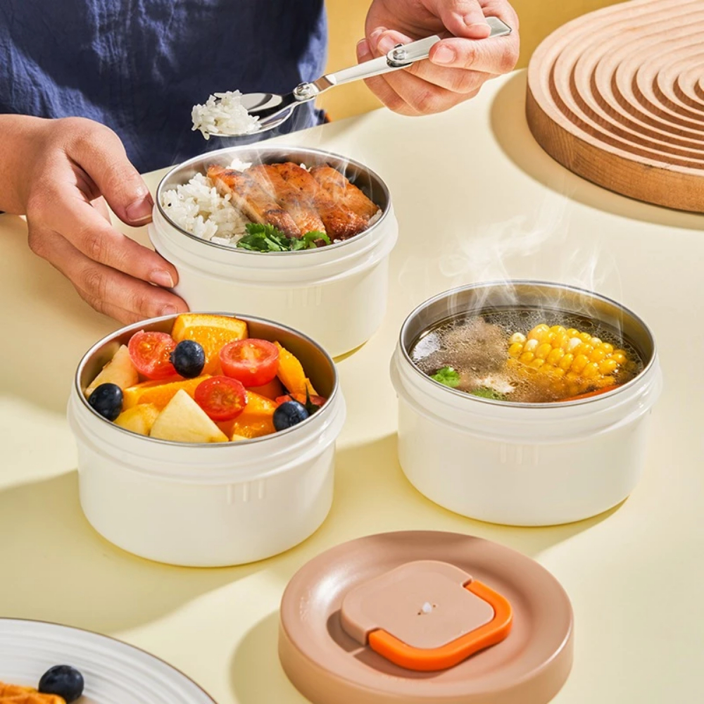 Hộp Cơm Giữ Nhiệt Yadel 2-3-4 Tầng - Có Túi Giữ Nhiệt - Inox 304 Cách Nhiệt Chống Bỏng Chống Tràn