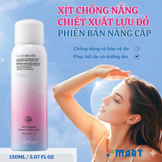 Xịt chống nắng Maycreate Moisturizing Spray 150ml, chai bình sịt cho Makeup hỗ trợ che khuyết điểm