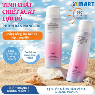 Xịt chống nắng nâng tone Maycreate Moisturizing Spray 150ml, dưỡng ẩm hỗ trợ che khuyết điểm makeup.
