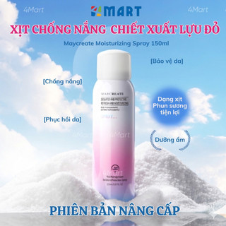 Xịt chống nắng nâng tone Maycreate Moisturizing Spray 150ml, dưỡng ẩm hỗ trợ che khuyết điểm makeup.