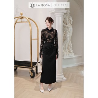 Set Áo Sơ Mi Ren Phối Chân Váy Đuôi Cá Sang Chảnh La Rosa Set Công Sở, Dự Tiệc,.. S1070