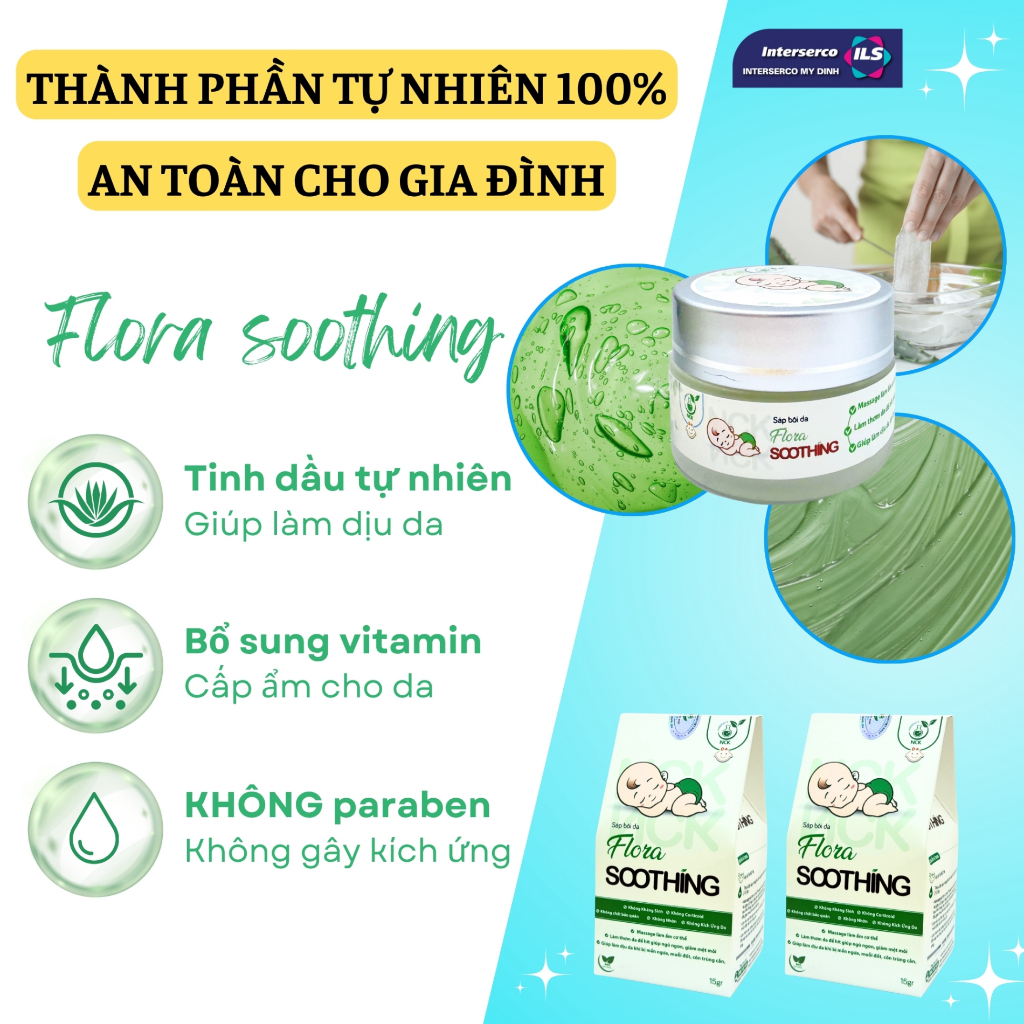 Sáp Giữ Ấm Cho Bé Flora Soothing Bôi Da, Cải Thiện Vấn Đề Hô Hấp, Giảm Chướng Bụng, Khó Tiêu (20gr)