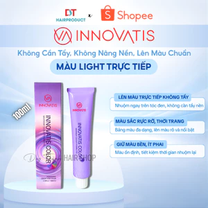 Màu Nhuộm LIGHT Trực Tiếp Innovatis 100g – Thuốc Nhuộm Không Cần Tẩy, Không Nâng Nền, Lên Màu Chuẩn.