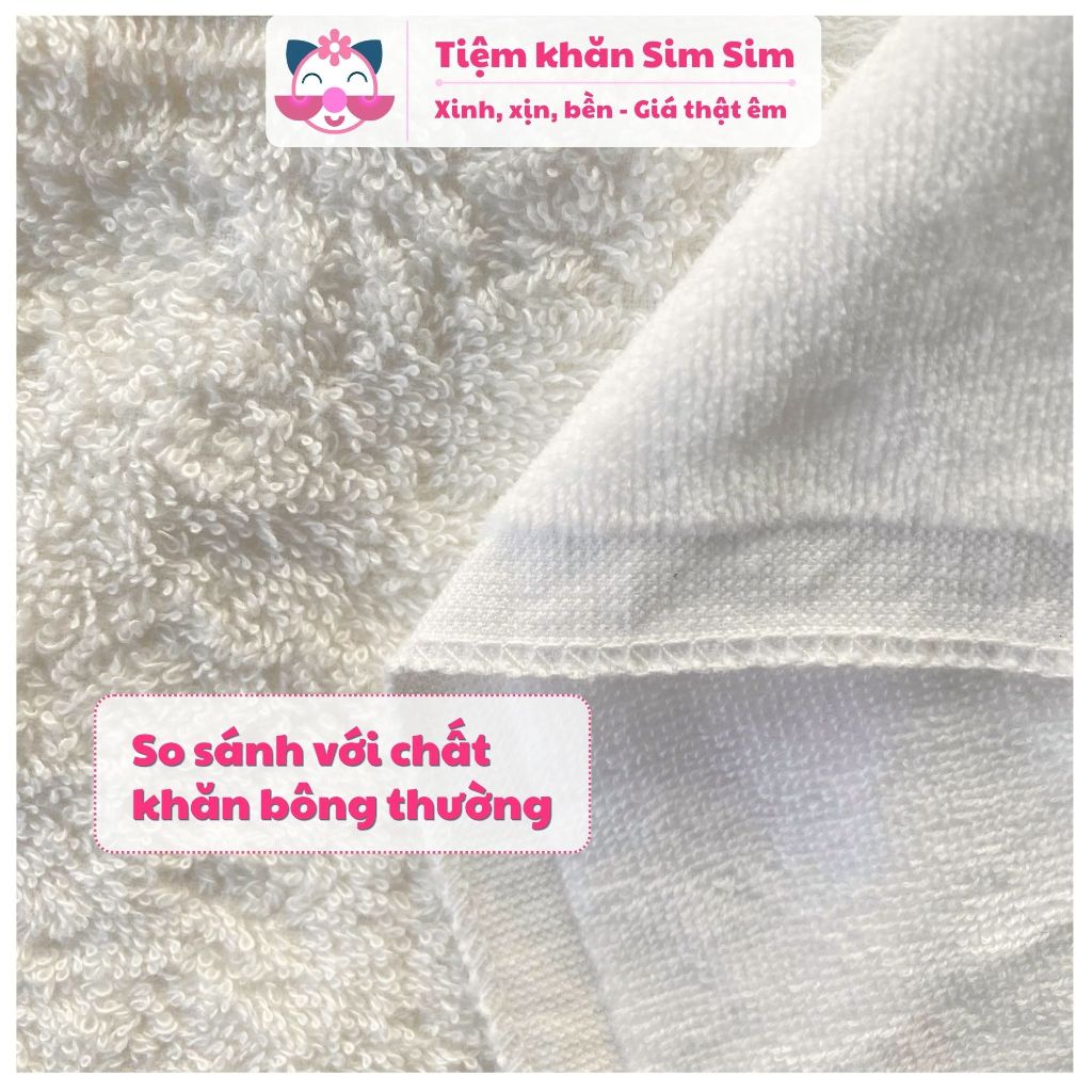 Khăn tắm gội trắng 40x120cm hàng xuất dư chất xịn đẹp