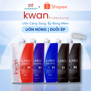 Thuốc Uốn Nóng, Duỗi Ép Tóc KWAN Professional Chính Hãng 1000ml – Uốn Căng Sóng, Ép Bóng Mềm.