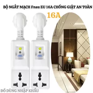 Ổ Cắm Điện Chống Giật Thông Minh Fnau EU 16A , Bảo Vệ Thiết Bị Chống Cháy, Chống Giật ChoTrẻ Nhỏ