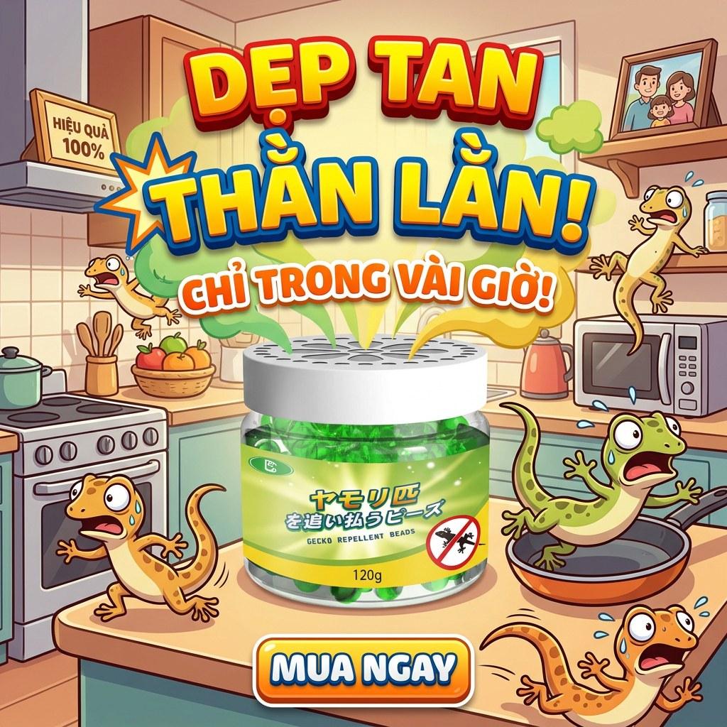 🦎 3 năm không còn thằn lằn! Mua 1 tặng 1, thuốc đuổi thằn lằn, diệt tắc kè, không hóa chất, công thức an toàn 100%