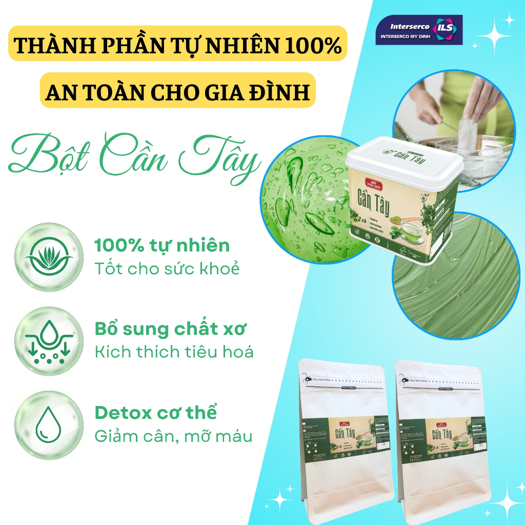Bột Tinh Chất Cần Tây NCK - Hỗ Trợ Giảm Cân, Giảm Mỡ Máu, Giúp Tiêu Hóa Tốt, Giảm Đầy Hơi (30g)