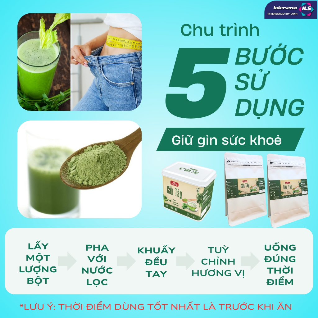 Bột Tinh Chất Cần Tây NCK - Hỗ Trợ Giảm Cân, Giảm Mỡ Máu, Giúp Tiêu Hóa Tốt, Giảm Đầy Hơi (30g)
