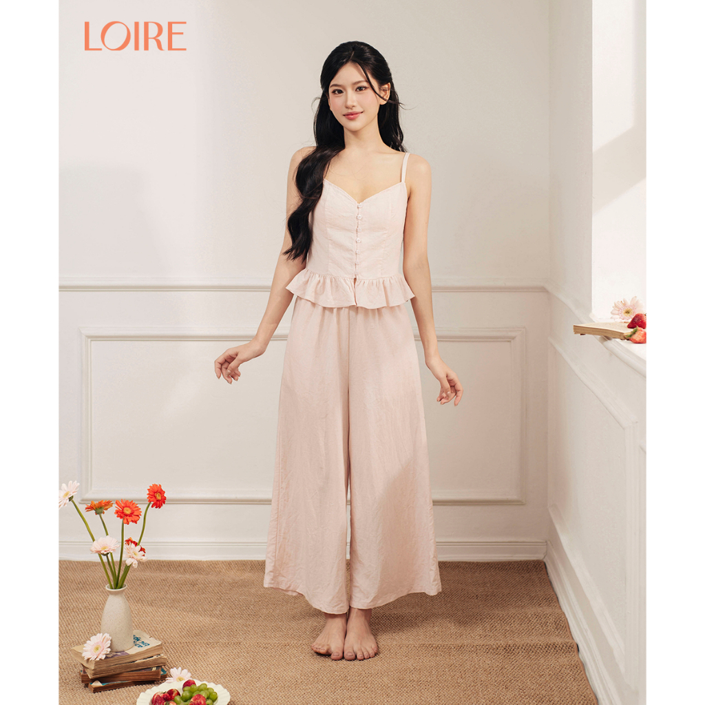 [Made to Ease]Bộ Mặc Nhà Larlin Loirechic FDMN260377 Dáng Hai Dây Dài