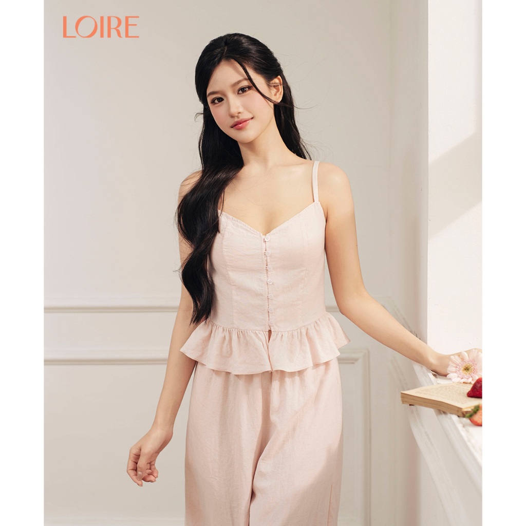 [Made to Ease]Bộ Mặc Nhà Larlin Loirechic FDMN260377 Dáng Hai Dây Dài