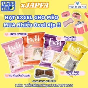 Hạt cho mèo Excel JAPFA chính hãng hỗ trợ cải thiện dinh dưỡng mèo trưởng thành
