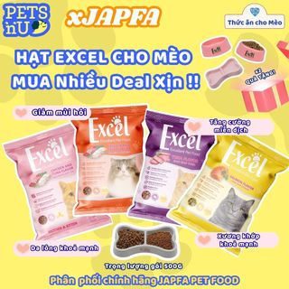 [CHÍNH HÃNG] [GIÁ TỐT] [QUÀ TẶNG HÃNG] Hạt cho mèo Excel JAPFA chính hãng hỗ trợ cải thiện dinh dưỡng mèo trưởng thành