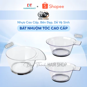 Bát Nhuộm Tóc Trong Suốt Cao Cấp 300ml/600ml - Thiết Kế Hiện Đại, Nhựa Cao Cấp, Bền Đẹp, Dễ Vệ Sinh
