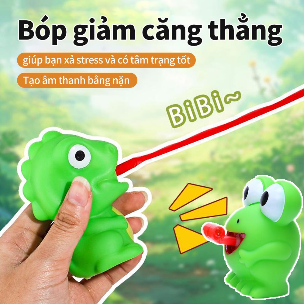 Lưỡi ếch xoa bóp niềm vui giảm áp lực khủng long sáng tạo âm thanh kỳ lạ trở lại phát tiết đồ chơi giải nén kỳ lạ mới