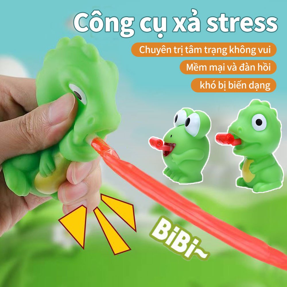 Lưỡi ếch xoa bóp niềm vui giảm áp lực khủng long sáng tạo âm thanh kỳ lạ trở lại phát tiết đồ chơi giải nén kỳ lạ mới