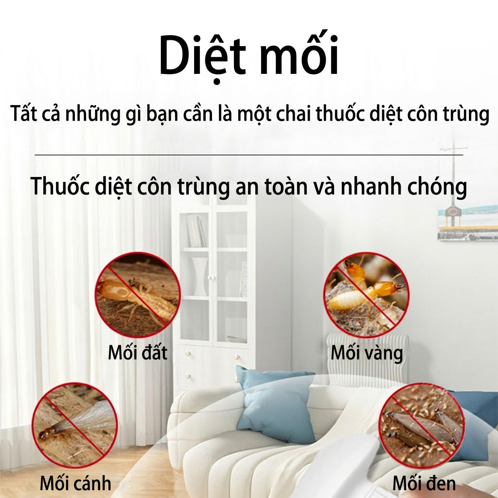 🐜 Kiểm soát mối 365 ngày! 🐜 Diệt mối, thuốc diệt mối, diệt kiến, công nghệ hiệu quả cao 500ml, xịt mối, xua đuổi kiến