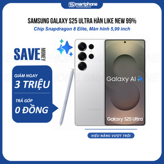 Điện Thoại Samsung Galaxy S25 Ultra Likenew 99%, Snapdragon 8 Elite – Bảo Hành 6 Tháng Lỗi 1 Đổi 1