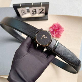 Thắt lưng nam công sở khoá gạt tự động kiểu khoá đồng hồ trẻ trung sang trọng da bò và da pu