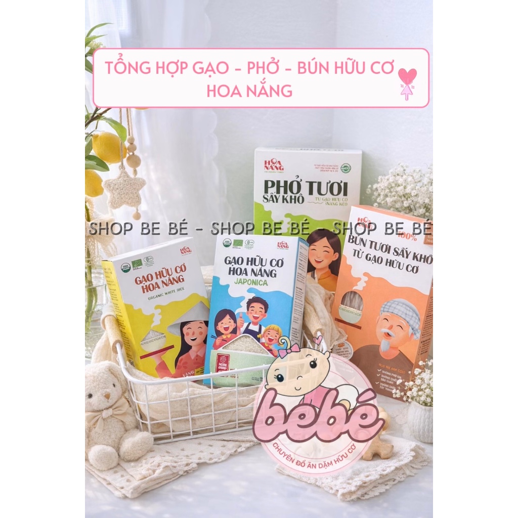 Bún, phở Hoa Nắng, Hasabio hữu cơ cho bé ăn dặm và cả gia đình.