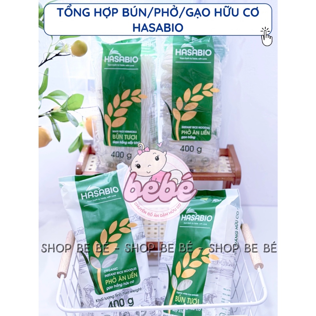 Bún, phở Hoa Nắng, Hasabio hữu cơ cho bé ăn dặm và cả gia đình.