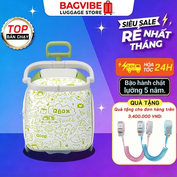 Vali trẻ em lười biếng Vali có thể cưỡi thần khí vali kéo du lịch cho em bé có thể lên máy bay va li du lịch
