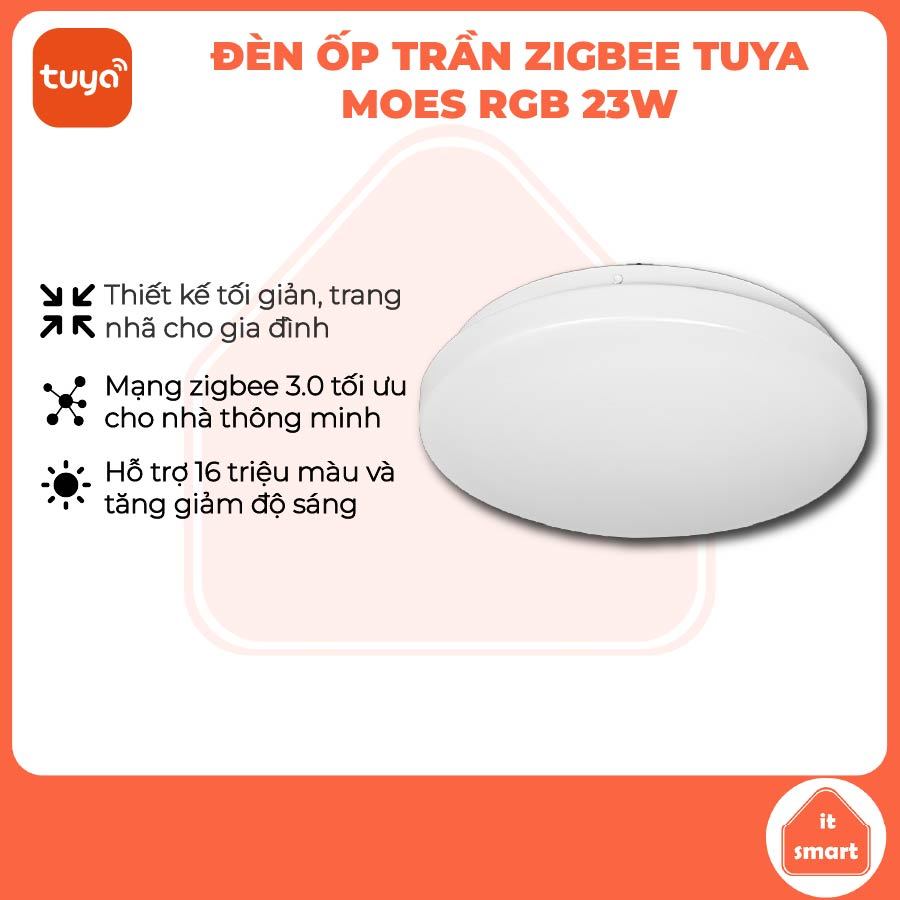 Đèn ốp trần thông minh MOES Zigbee