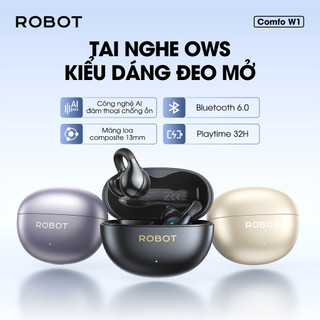 Tai Nghe Bluetooth 5.3 Robot Có Micro, Kháng Nước,  Âm Trầm Tuyệt Vời, Tai nghe thể thao- Bảo Hành 1 Năm