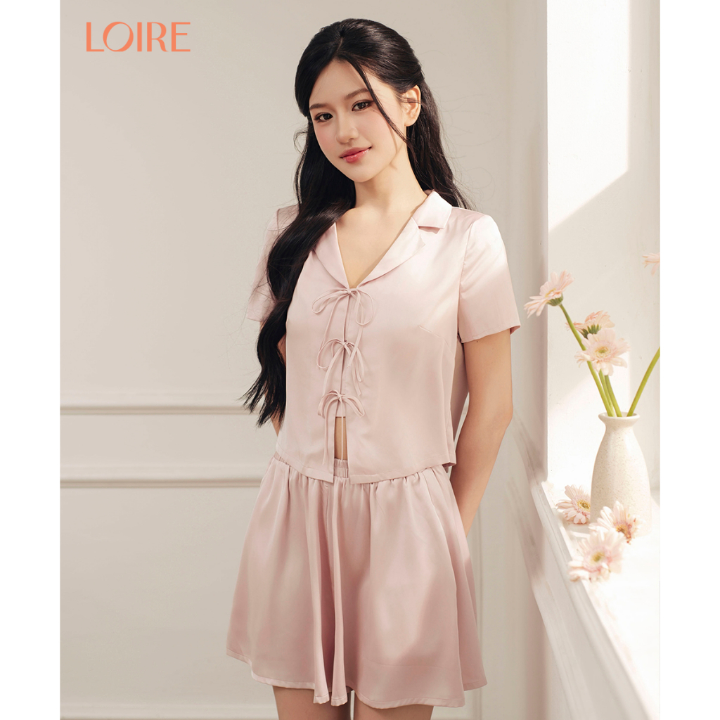 [Made to Ease]Bộ Mặc Nhà Loirechic FDMN260356 Dáng Vest Chất Lụa Pháp
