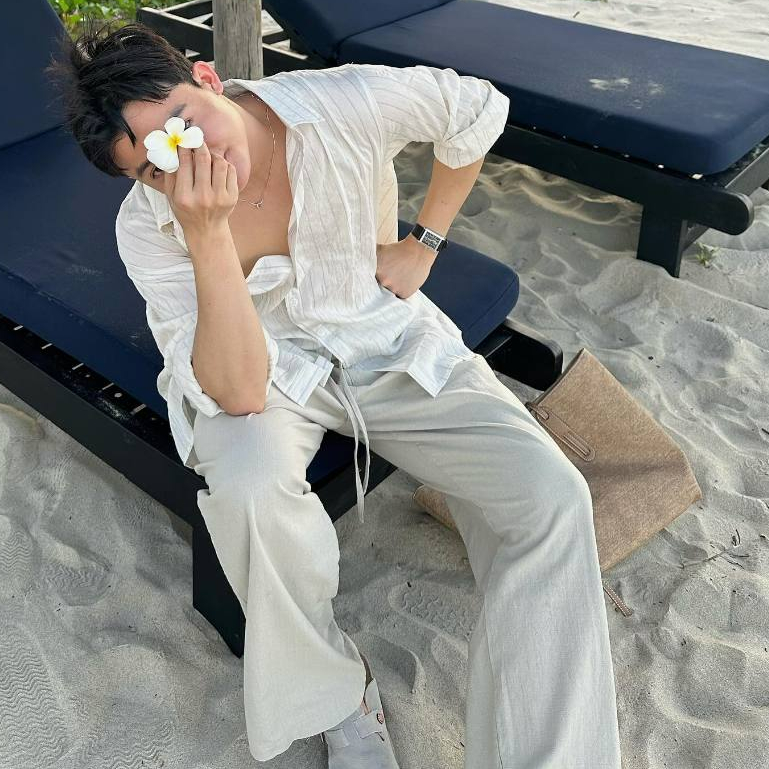 Áo Sơ Mi Linen Nam Kẻ Sọc Halley Mỏng Nhẹ Đi Biển Đi Chơi, Sơ Mi Nam Hàn Quốc Thoáng Mát Mùa Hè A50