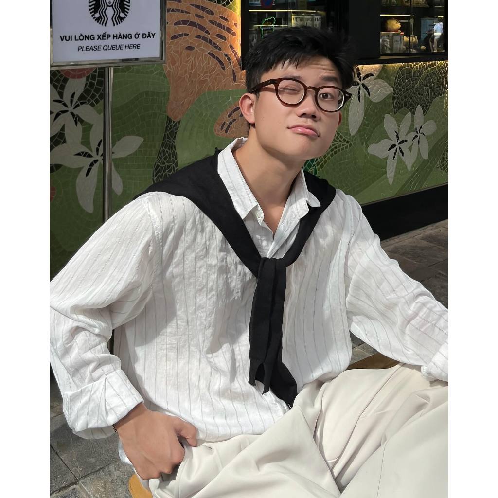 Áo Sơ Mi Linen Nam Kẻ Sọc Halley Mỏng Nhẹ Đi Biển Đi Chơi, Sơ Mi Nam Hàn Quốc Thoáng Mát Mùa Hè A50