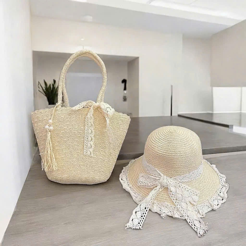 Sẵn HCM Sét TÚI NÓN đi biển thời trang Sang Trọng cho các nàng chụp hình tạo dáng HAN.T SHOP