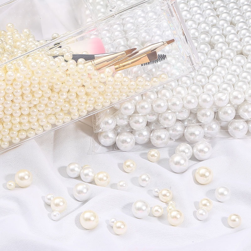 Set 500g Hạt Ngọc Trai Nhân Tạo 3-20mm Làm Trang Sức Handmade Pearl Beads Diy Jewelry Handmade Supplies DUHA 028