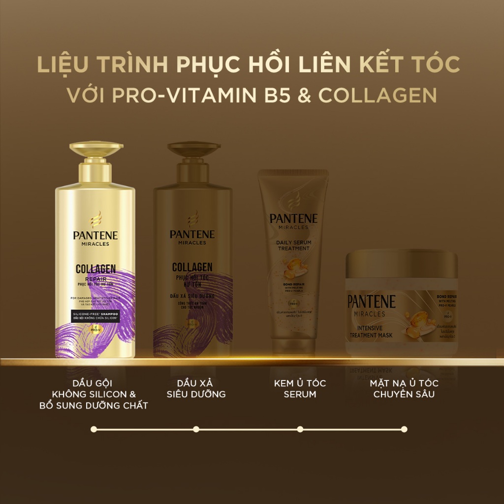 [LS] Dầu Gội PANTENE MIRACLES 0% Silicon & Bổ Sung Dưỡng Chất Cho Tóc Chắc Khỏe/ Phục Hồi Hư Tổn - Chai 300ML/500ML | BigBuy360 - bigbuy360.vn
