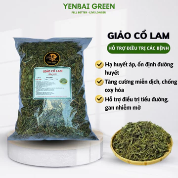 (TẶNG CỎ NGỌT) Combo 2KG Trà Giảo Cổ Lam Giảm Cholesterol Trong Máu, Lưu Thông Máu Não, Ngừa Tai Biến, Đột Quỵ