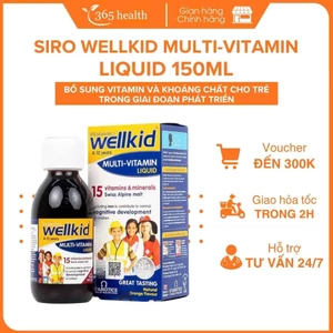 Siro Wellkid Multivitamin Liquid 150ml - bổ sung vitamin, khoáng chất, nâng cao sức đề kháng cho trẻ
