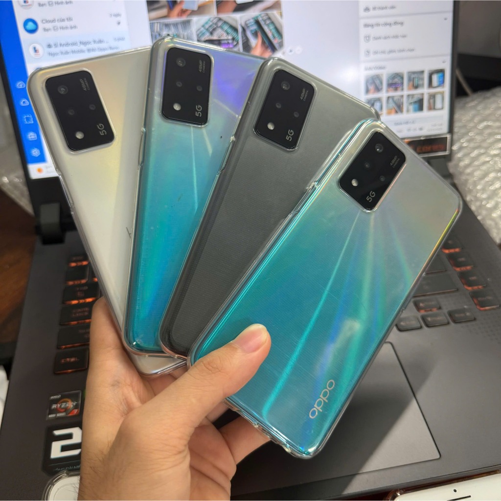 Điện thoại Oppo A93s 5G 8GB/128GB nguyên zin đẹp keng kèm cường lực ốp lưng BH 06 tháng