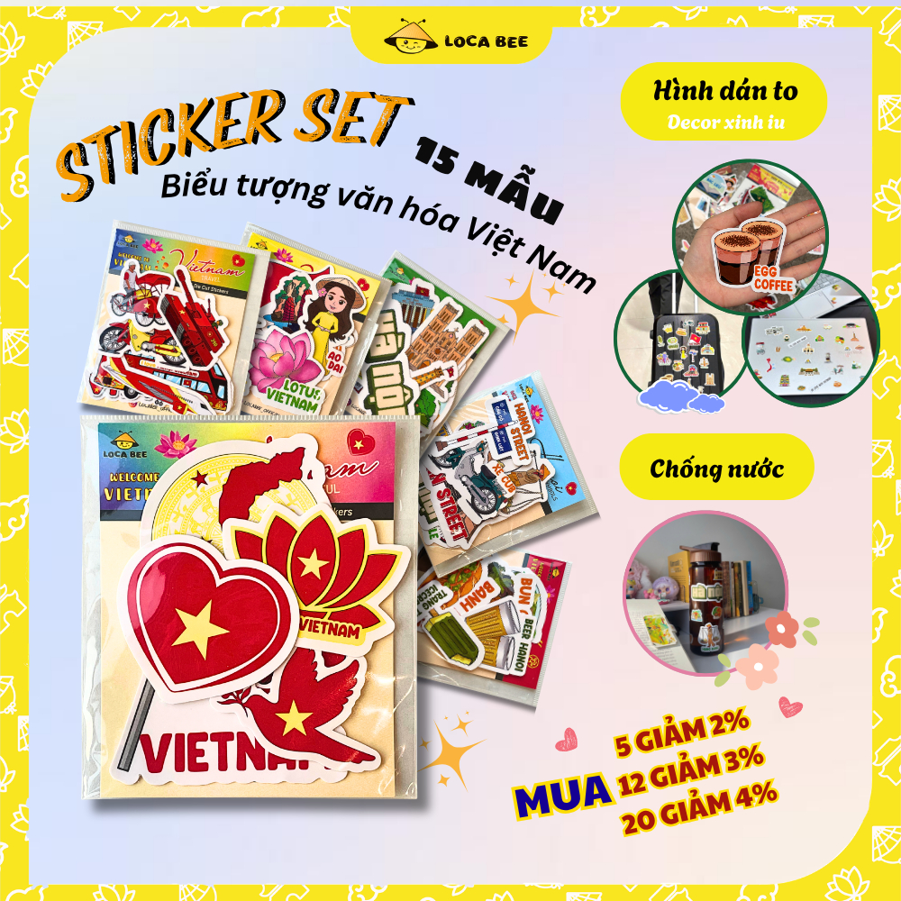 Sticker việt nam - Giá Tốt, Sale Tháng 08, Ship 0 Đồng | Shopee Việt Nam