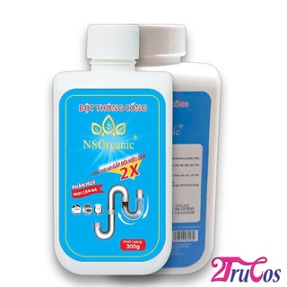 Bột thông cống NS Organic Drain Cleaning Powder 300gr (phân rã cặn bã hữu cơ gây nghẹt cống) 2Trucos