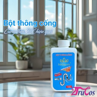 Bột thông cống NS Organic Drain Cleaning Powder 300gr (phân rã cặn bã hữu cơ gây nghẹt cống) 2Trucos