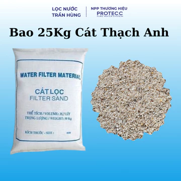 Bao 25Kg Cát Thạch Anh - Lọc Nước Sinh Hoạt, Lát Sàn Hồ Cá, Trang Trí - Máy Lọc Nước