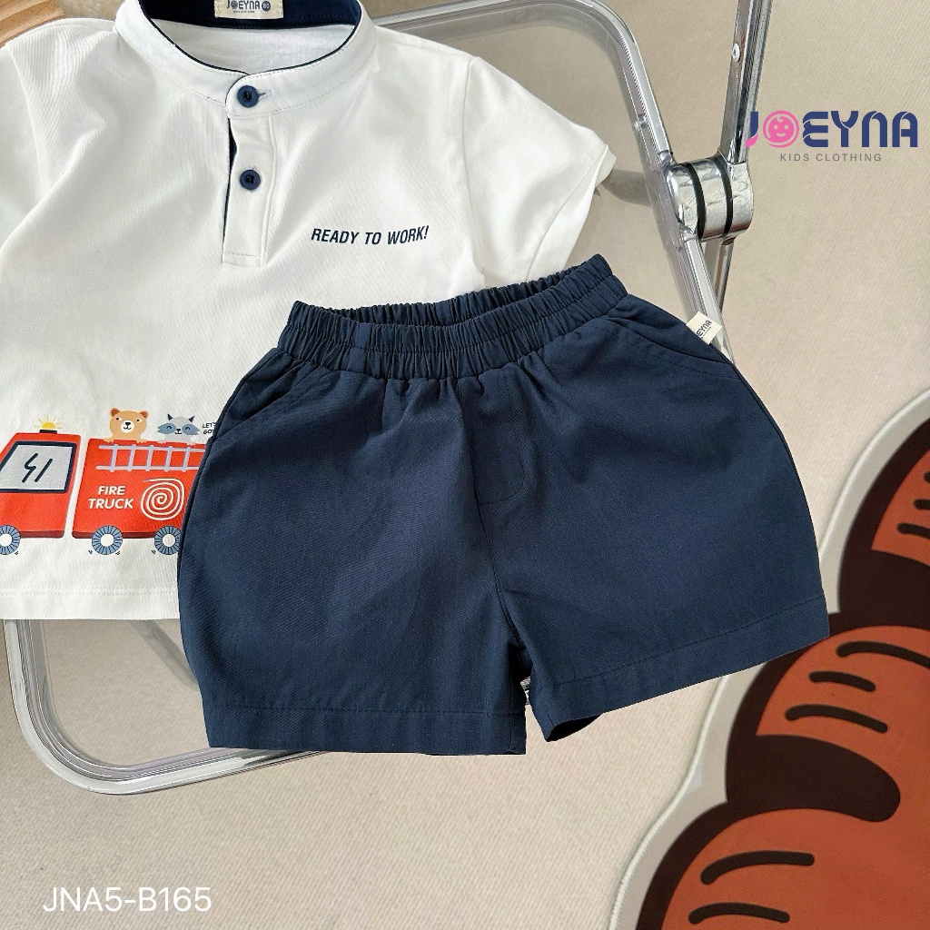 (Hãng JOEYNA)Sét cổ tàu OTO phối cúc,áo chất cotton mềm mại ,mix quần kaki thoán mát cho bé đi học đi chơi 9-24kg